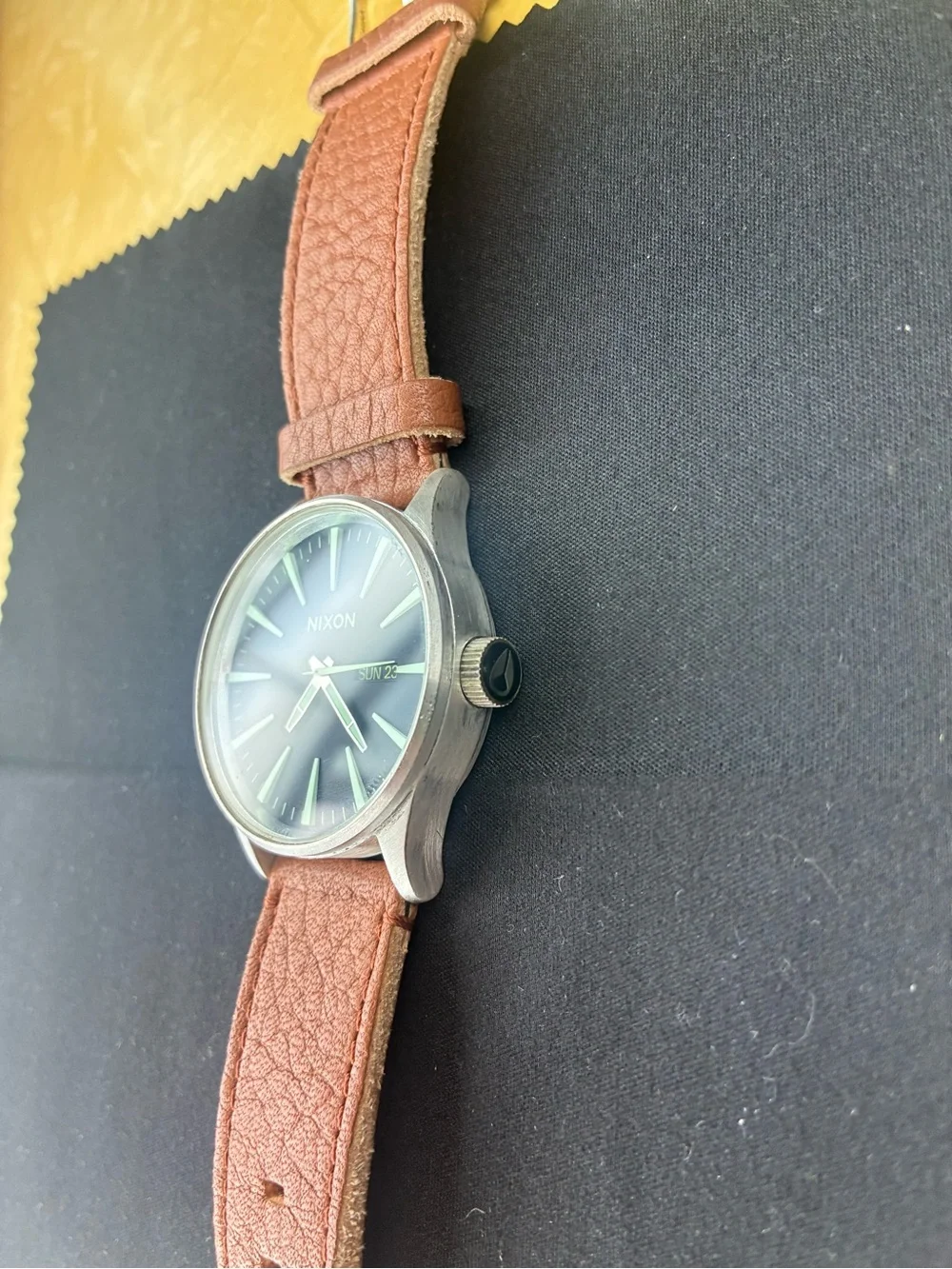 Nixon The Sentry Leather Watch